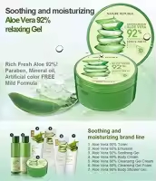 Nature Republic Aloe Vera 92% Soothing Gel 300ml – Hydrating & Moisturizing Gel 1