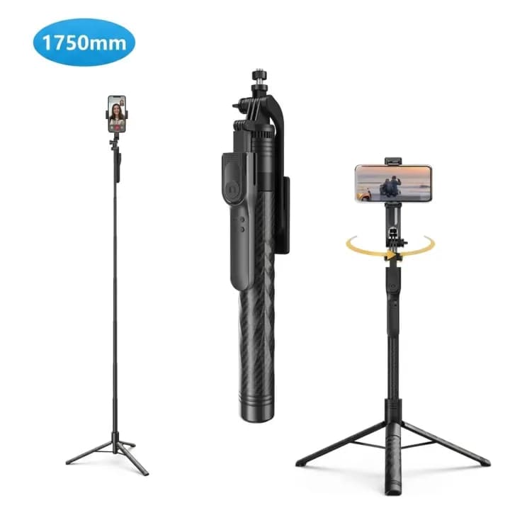 Gigaware K28 Selfie Stick For Mobile With Tripod Bluetooth Remote And LED Light 1