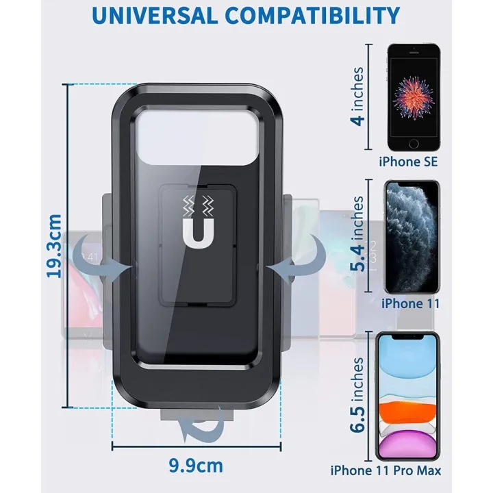 M3 Bike Phone Holders Adjustable Waterproof Mobile Case for Pathao 3