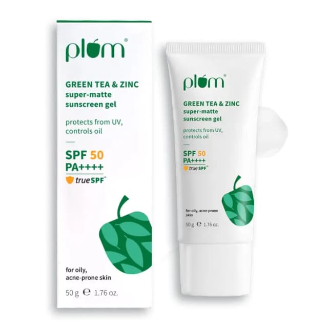 Plum Green Tea & Zinc Super Matte Sunscreen Gel SPF 50 PA++++ (50g)