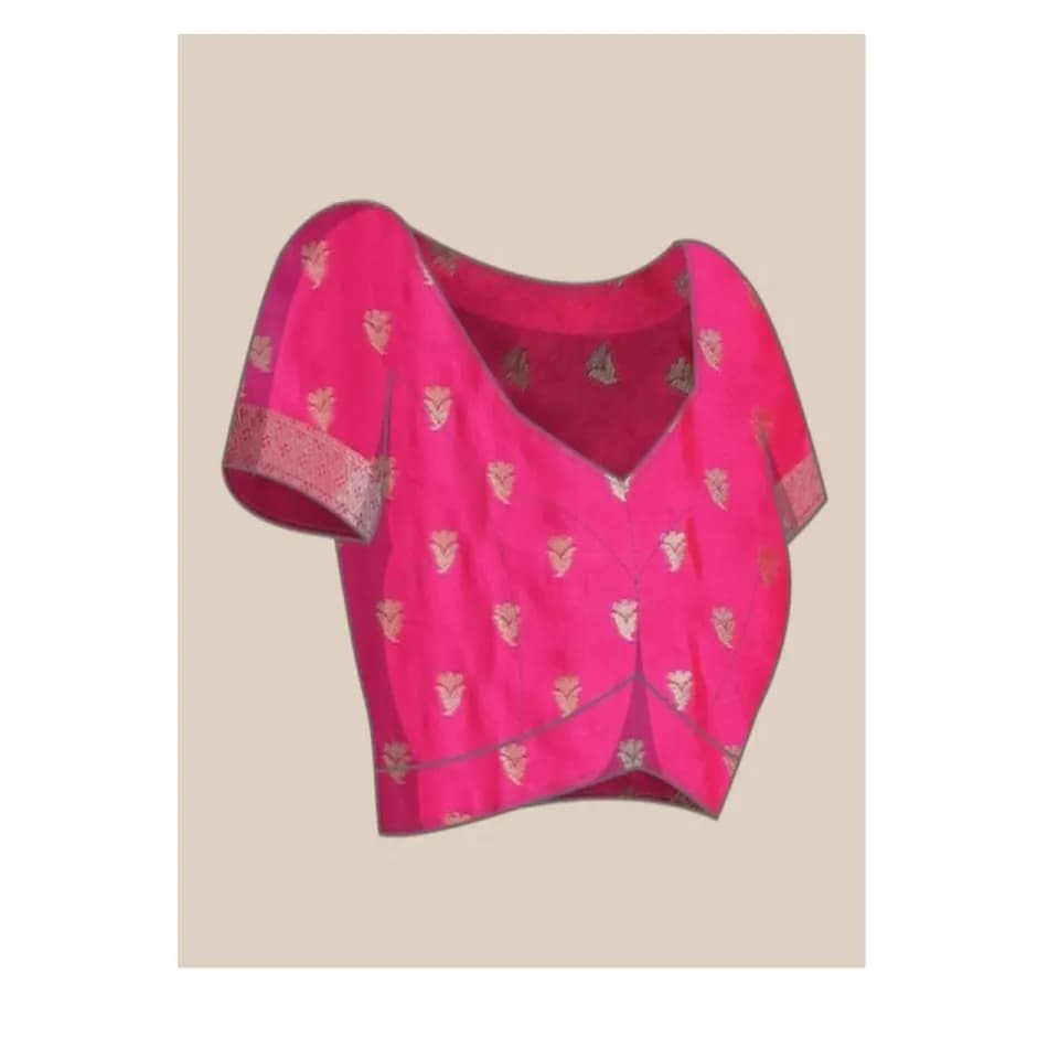 Gorgeous Banarasi Silk Saree With Blouse - Fashion | Saree With Blouse For Women | Women'S Formal Wear | 6