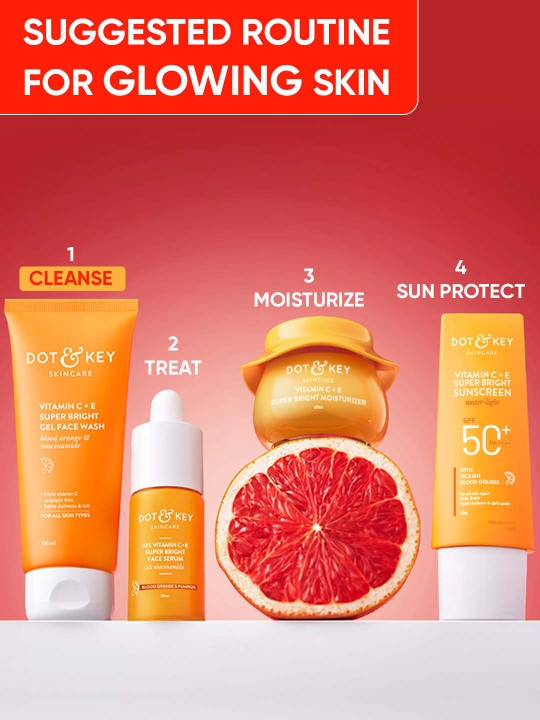 DOT & KEY Set Of 2 Vitamin C & E Super Bright Gel Facewash - 100ml Each 5