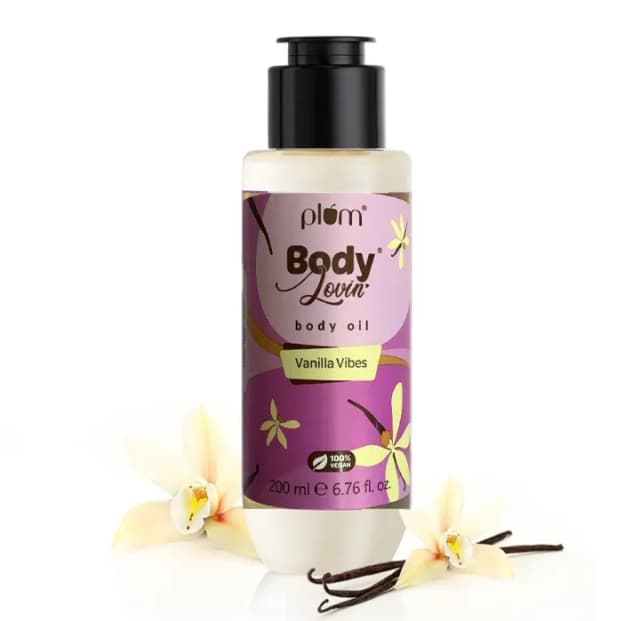 Plum BodyLovin' Vanilla Vibes Body Oil - Intense Moisture & Instant Glow (200ml)