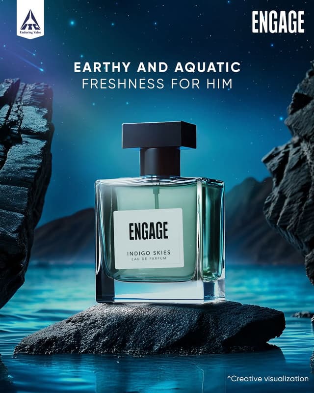 Engaage Perfume for Men - Indigo Skies (100ml)