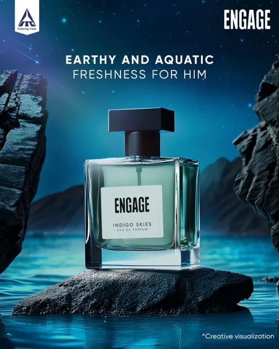 Engaage Perfume for Men - Indigo Skies (100ml) 6