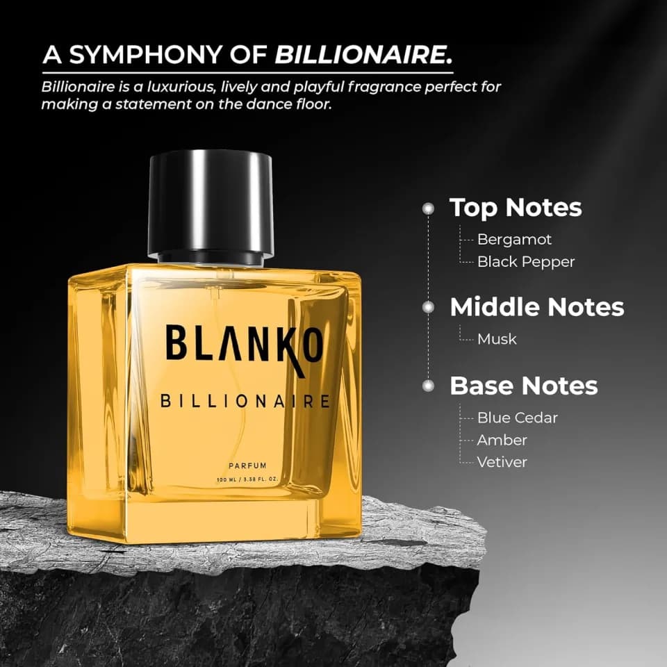 Blanko Billionaire Parfum For Men 100ml | Long Lasting Luxury Perfume For Men 3