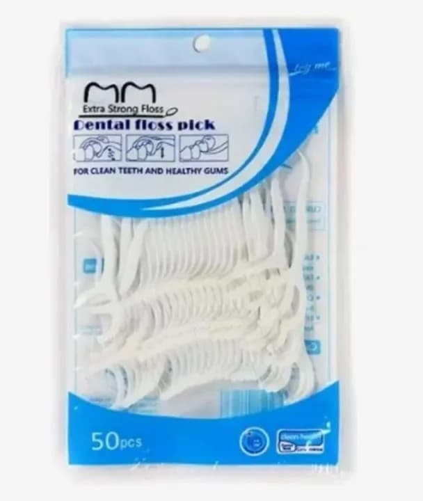 Extra Strong Dental Floss Pick- 50 Pcs