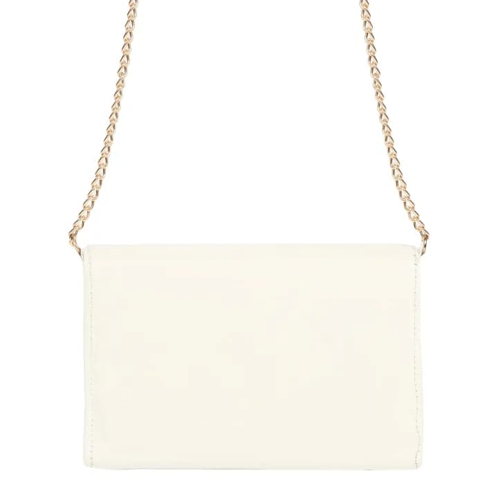White Color Crossbody/Shoulder Bag With Chain For Women 2