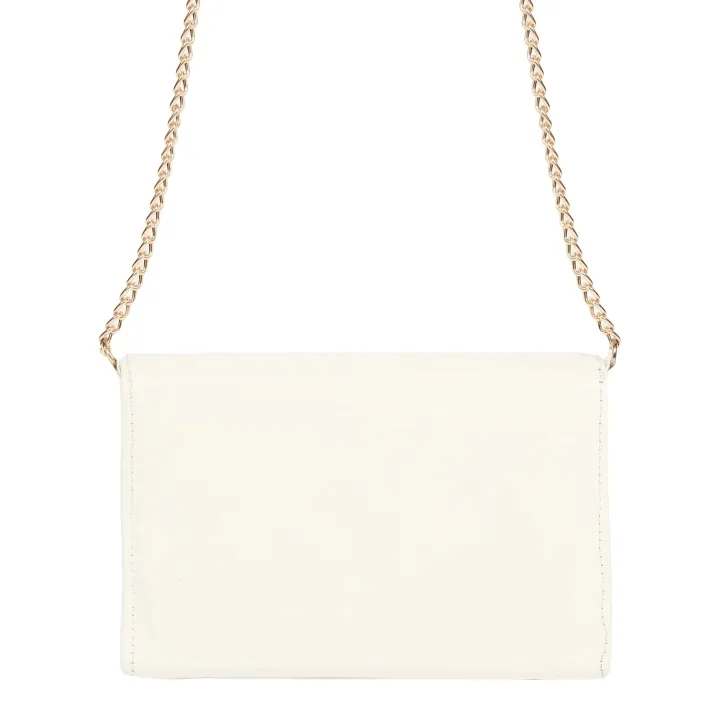White Color Crossbody/Shoulder Bag With Chain For Women 3