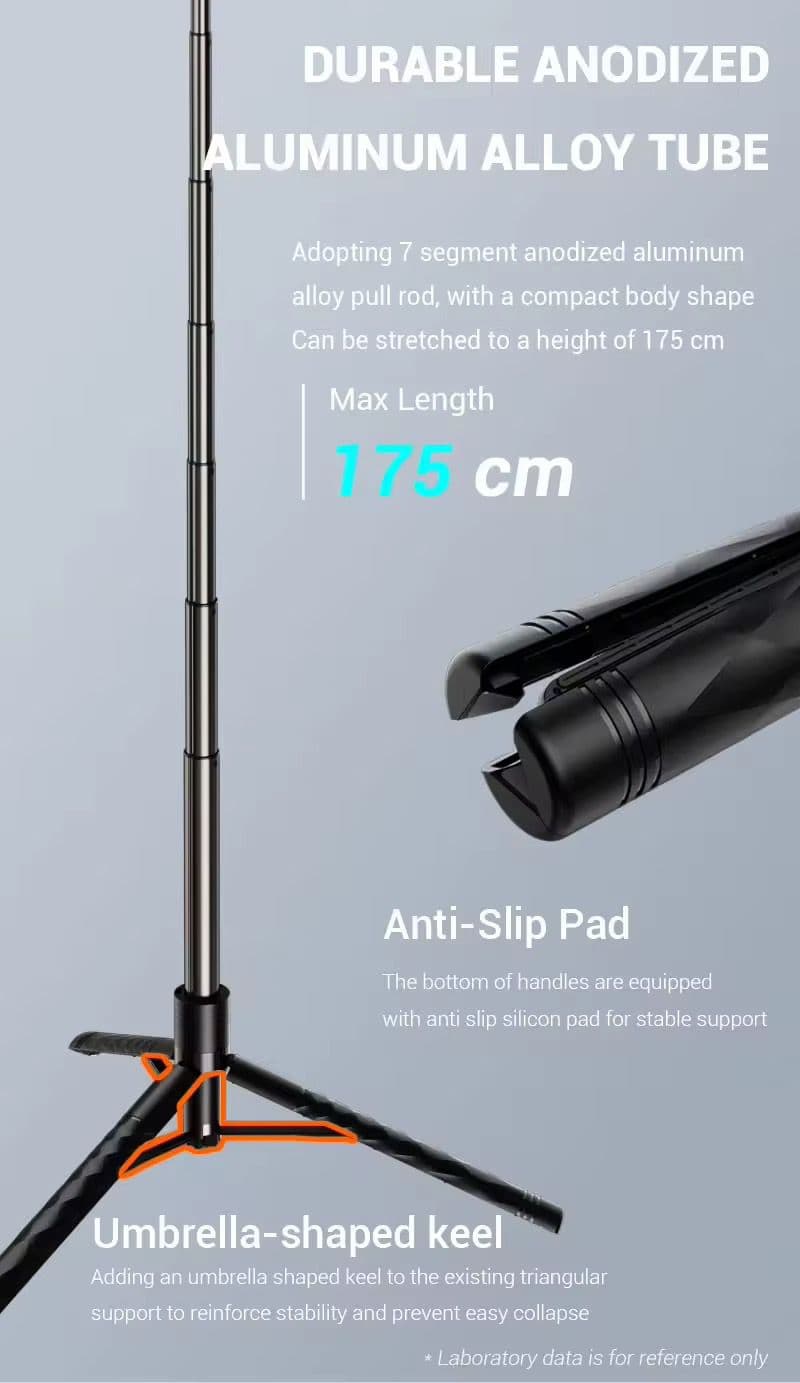 Gigaware K28 Selfie Stick For Mobile With Tripod Bluetooth Remote And LED Light 2