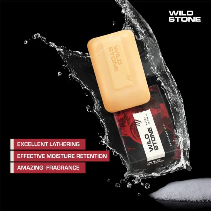 Wild Stone Buy 3 Get 1 Free Soap Combo for Men (2 Ultra Sensual and 2 Forest Spice 75gm each) 2