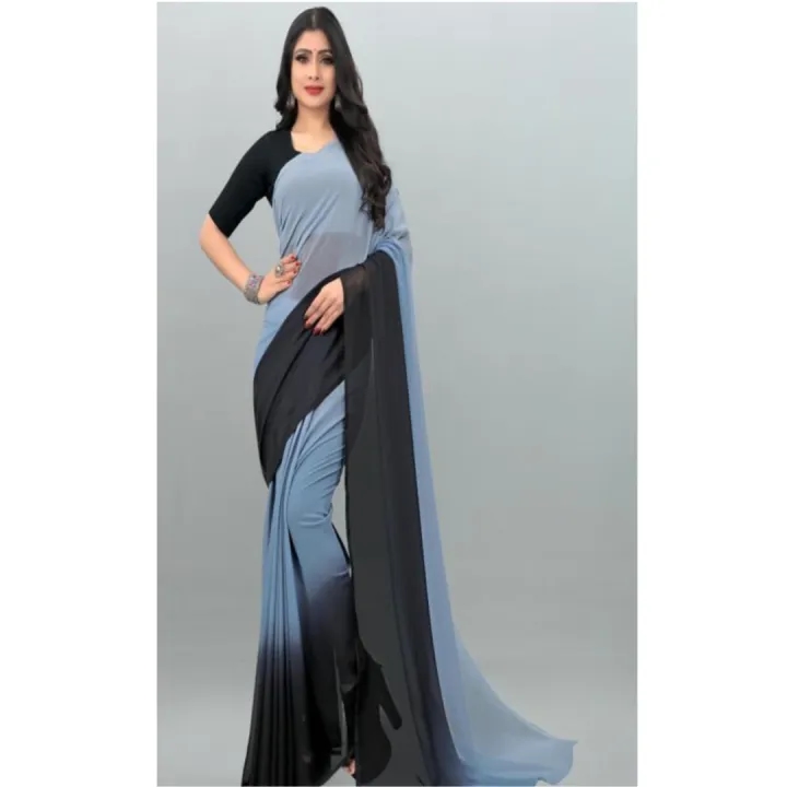Georgette Saree with Blouse Georgette Fabric Saree Blouse Included 3