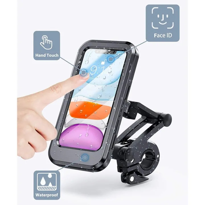 M3 Bike Phone Holders Adjustable Waterproof Mobile Case for Pathao 1