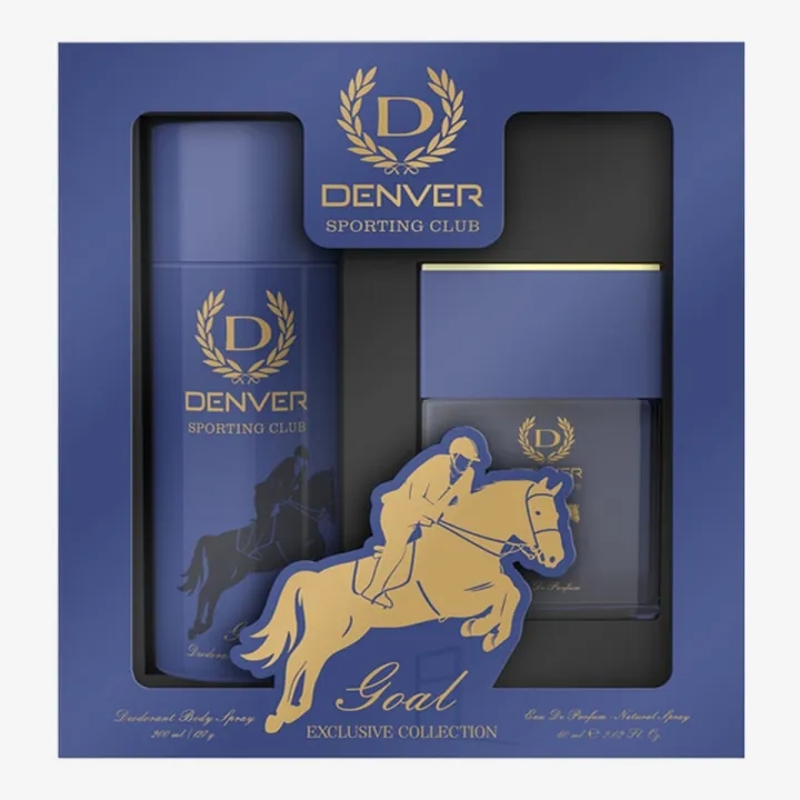 Denver Sporting Club Goal Perfume and Deo Combo Set - 60ml & 165 ml 3