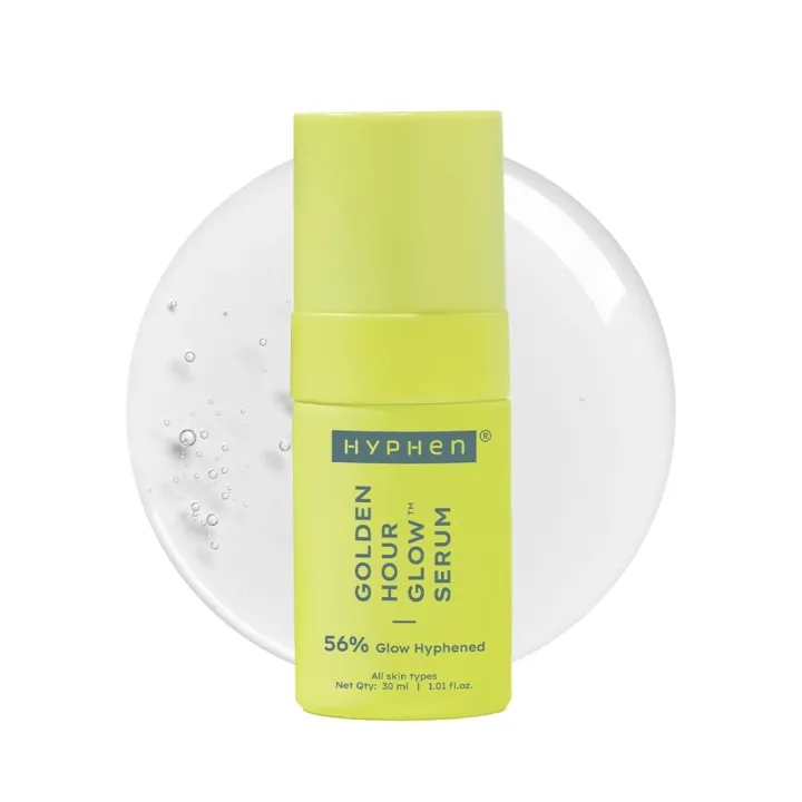 Hyphen Golden Hour Glow Serum Brightening 5% Niacinamide, 1% Alpha Arbutin Face Serum | With 25% Kakadu Plum -20X More Vitamin C Serum for Glowing Skin | 56% Glow Actives for Dark Spots & Pigmentation | All Skin Types -30ml 1
