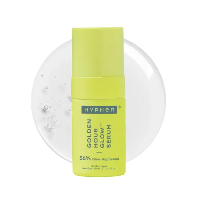 Hyphen Golden Hour Glow Serum Brightening 5% Niacinamide, 1% Alpha Arbutin Face Serum | With 25% Kakadu Plum -20X More Vitamin C Serum for Glowing Skin | 56% Glow Actives for Dark Spots & Pigmentation | All Skin Types -30ml