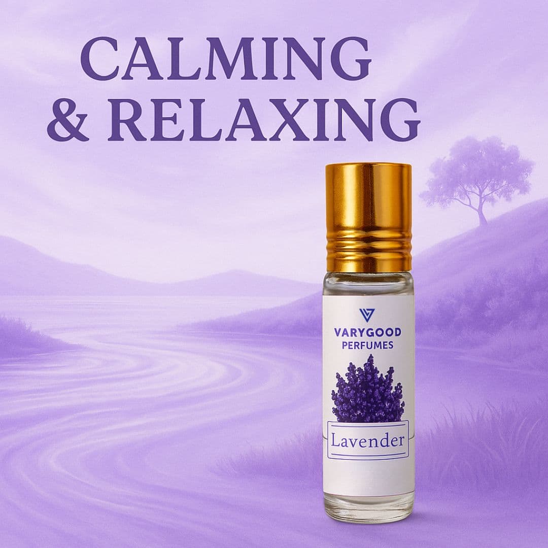 VaryGood Lavender Attar Roll On – 8ml Long Lasting Alcohol-Free Perfume for Men & Women | Natural Calming Floral Fragrance 1