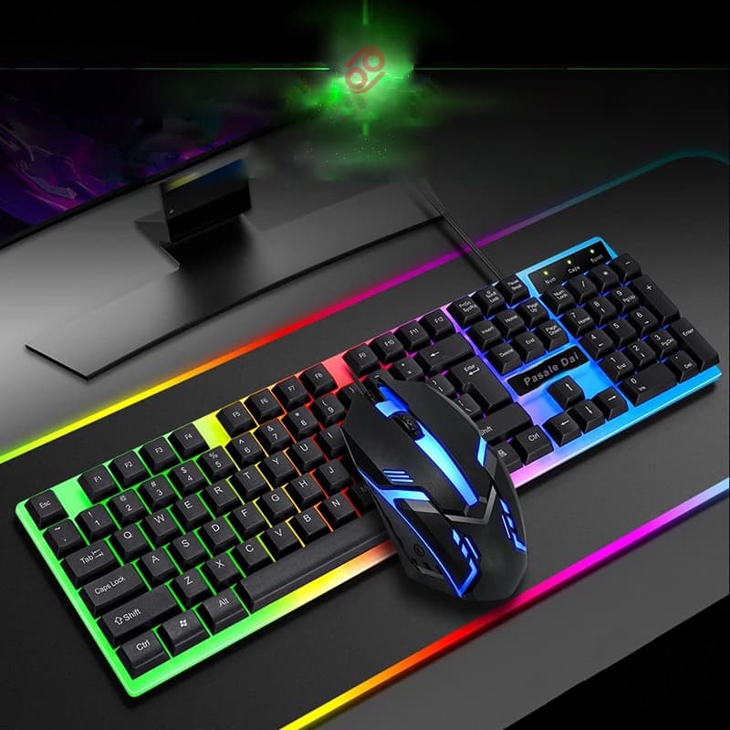 Bajeal T350 Gaming Keyboard Combo with Mouse RGB Light