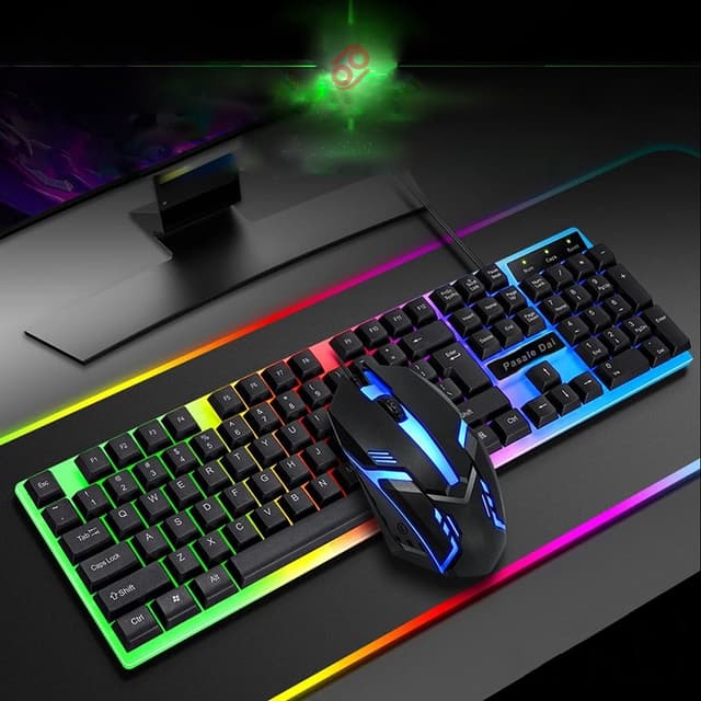 Bajeal T350 Gaming Keyboard Combo with Mouse RGB Light