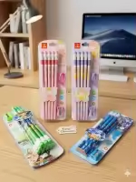Pencil Set for Kids – 12 Pcs Pencil Set with Sharpener, Kawaii Pencil Sets, Pencil Stationery Kit for Kids Boys and Girls 1