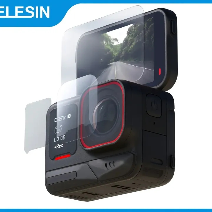 TELESIN Tempered Film For Insta360 Ace Pro 2 Screen Protector Lens Protective Glass Dustproof for Action 5Pro HD Tempered Film 1