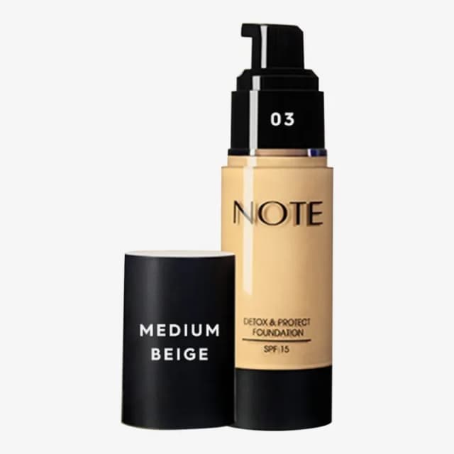 Note Detox & Protect Foundation SPF 15 - 03 Medium Beige (30 ml)