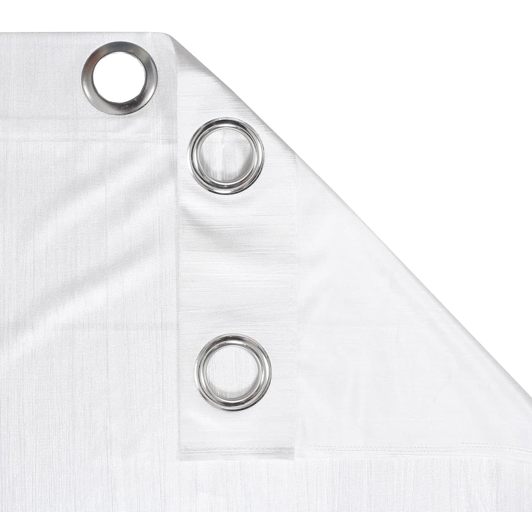 1 Piece White Silk Premium Curtain (4x6.5 foot) 4