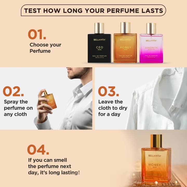 Bella Vita Honey Oud Unisex Eau De Parfum 100ml | Premium, Long Lasting Sweet & Spicy Fragrance for Men & Women 5
