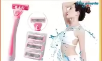 WETELL 3 Women’s Disposable Razors – Triple Blade Shaving Razor 31 Refill Cartridges. 2