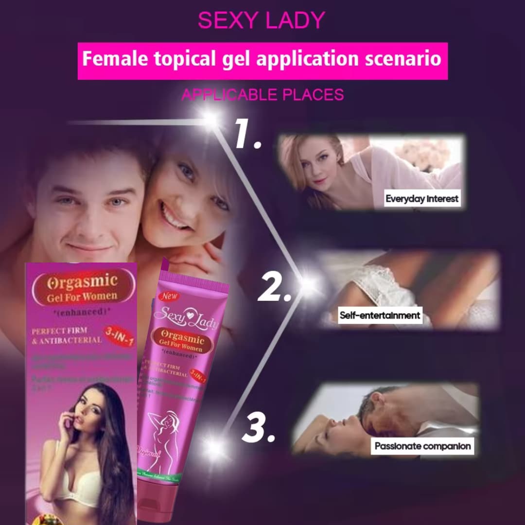 New SexyLady Orgasmic Gel For Women 3in1 -(Perfect, Firm & Antibacterial) 50g 5