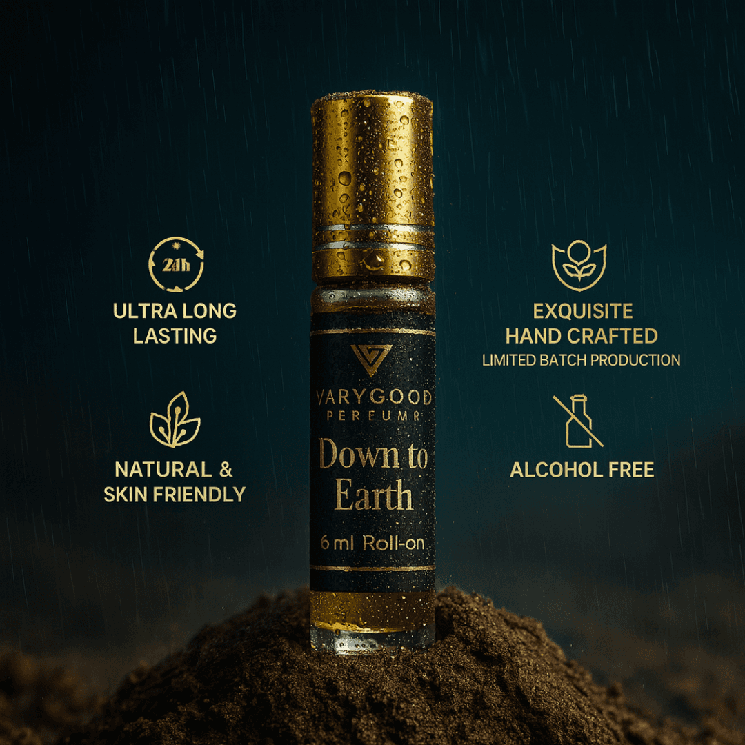VaryGood Perfumes Down To Earth Attar Roll-On 6ml | Rich Earthy & Woody Perfume Rooted in Nature 2
