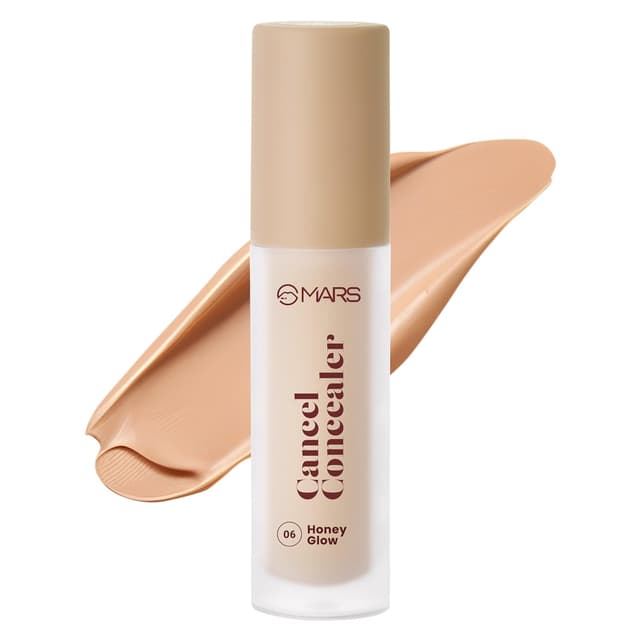 MARS SPF50 PA++++ Cancel Concealer with Radiant Natural Finish | Lightweight | Medium to High Coverage | Long-Lasting & Multi-Purpose | Crease Resistant 6ml