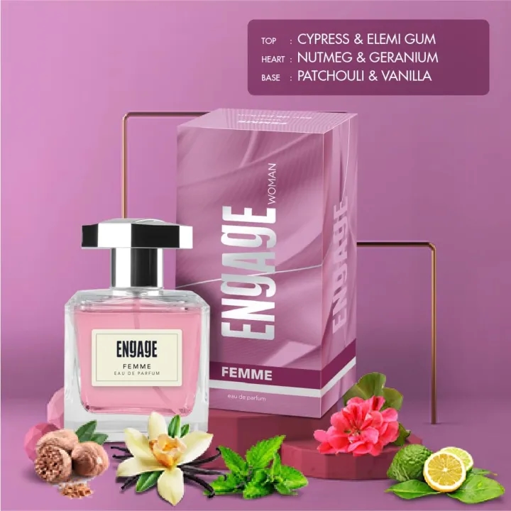 Engeage EDP Perfume For Women - Femme (90ml) 6