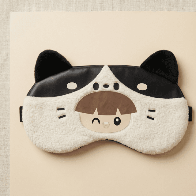 VaryGood Plush Anime-Inspired Sleeping Eye Mask With Cooling Gel Pad