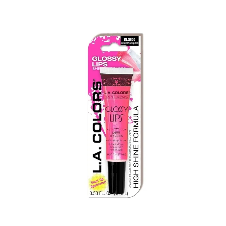 L.A. COLORS Glossy Lips Sheer Lipgloss (carded), BLG805 Watermelon Splash CBLG805 Ratings 1 1