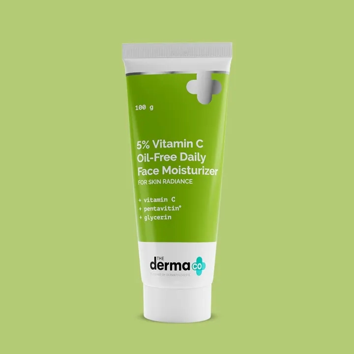 The Derma Co 5% Vitamin C Oil-Free Daily Face Moisturizer for Skin Ra 1
