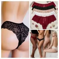 High stretch Lace Fabric with Lingerie Thong Panties