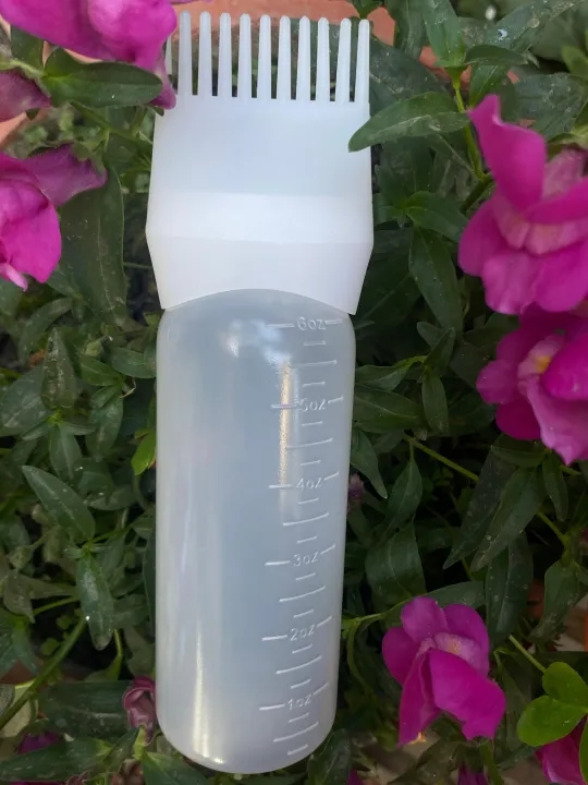 Oil Bottle with Comb Brush , Hair Color Applicator , Oil Applicator Bottle120 ML 9