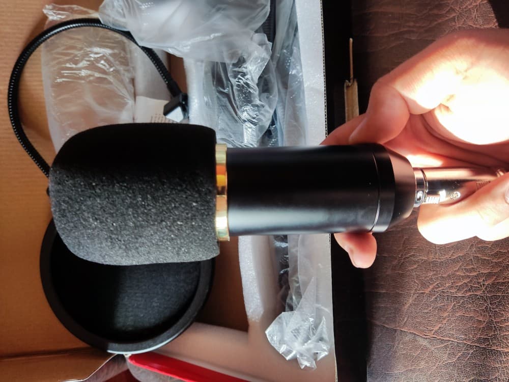 m800 Audio Condenser Studio Microphone Sound Recording Mic with Splitter 3