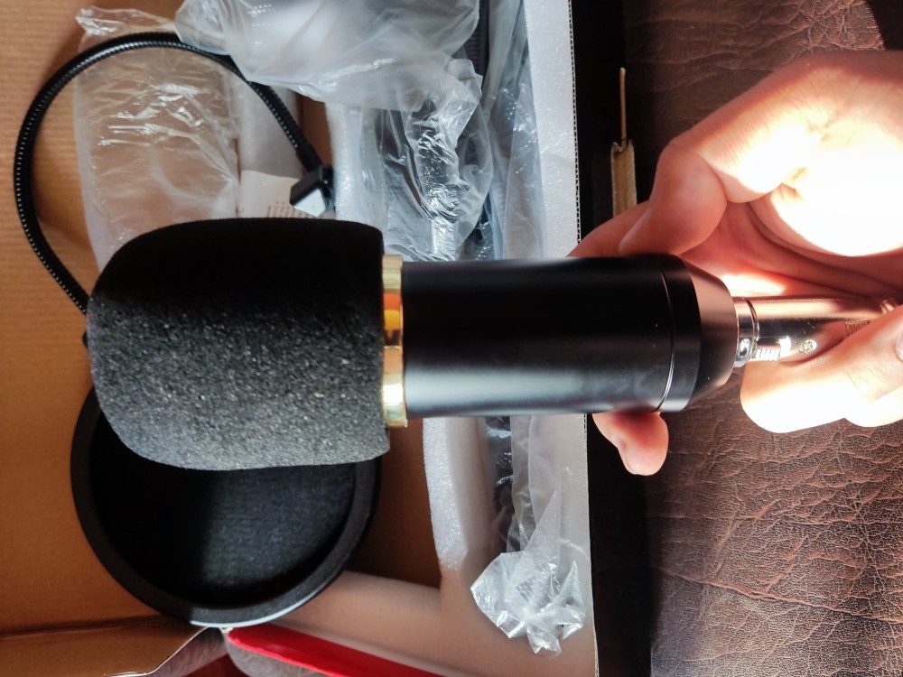 m800 Audio Condenser Studio Microphone Sound Recording Mic with Splitter 4