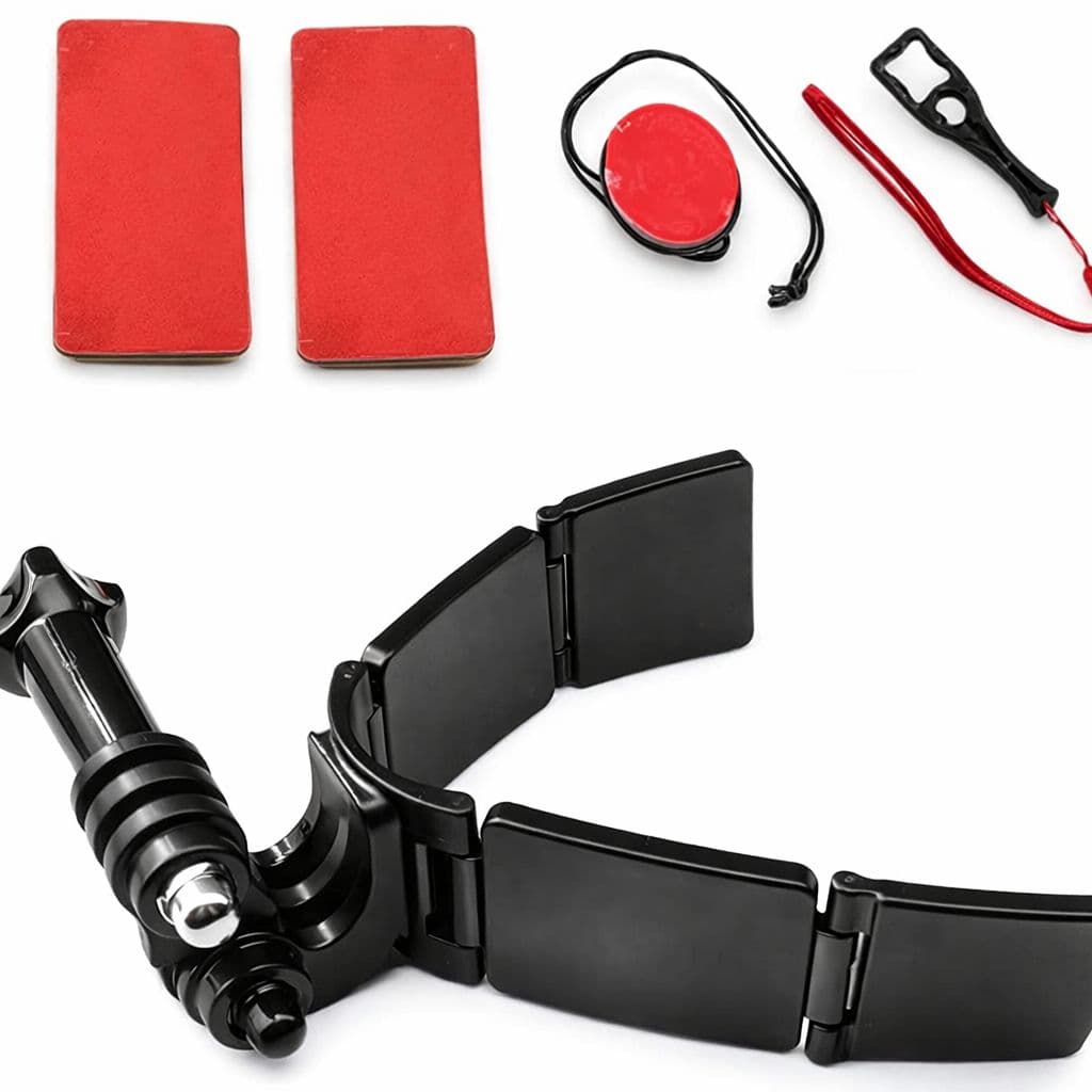 Motovlog Helmet Chin Mount Plus Phone Holder for All Mobile and Gopro 1