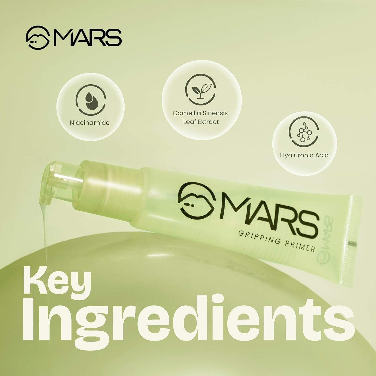 MARS Glow O' Clock Gel Primer for Face Makeup | Enriched with Green Tea Extracts | Dewy Primer | Long Lasting | Power Grip | Ideal for Dry Skin (30ml) 2