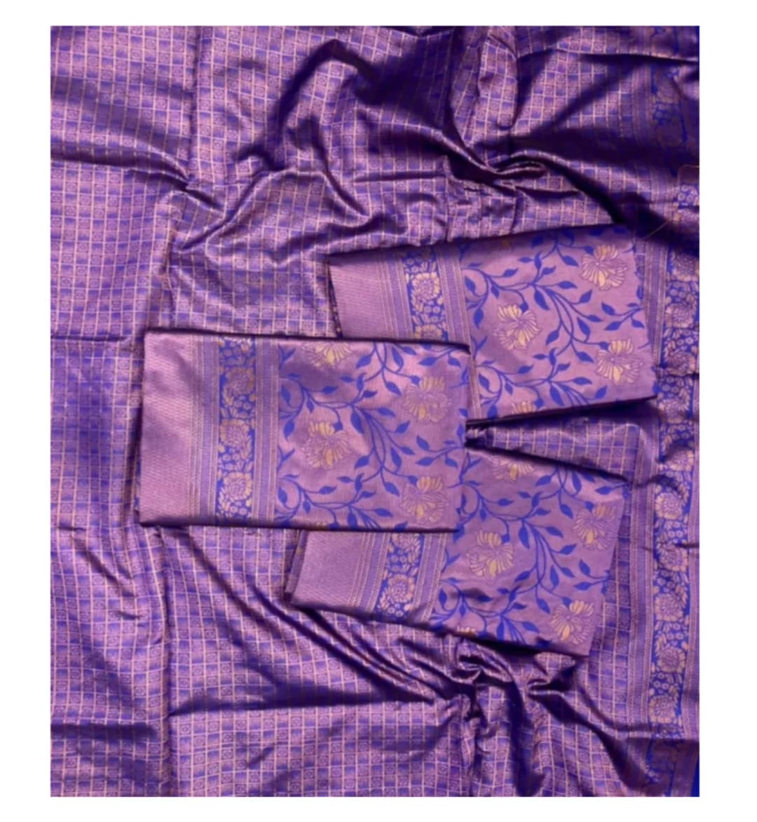 Woven Banarasi Pure Silk Saree With Blouse 4