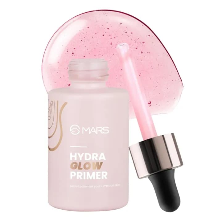 MARS Hydra Glow Primer for Face Makeup 30ml | Nourishes Skin with Hyaluronic Acid, Argan oil, Aloevera Extract & Chamomile Water | Subtle Radiance | Dewy Base & Moisturization 1