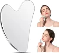 Stainless Steel Gua Sha Facial Tools, Lymphatic Drainage Massage Scraper for Face, Eyes, Neck, Body 1