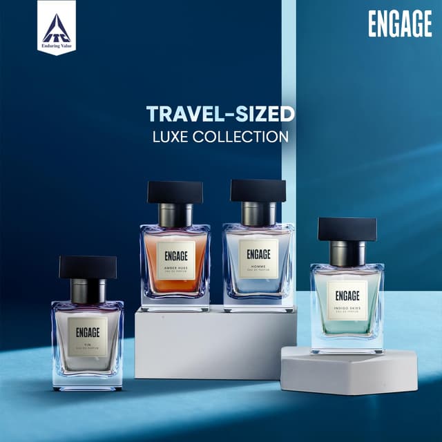Engaage Luxury Travel Sized Gift Pack Eau De Perfume For Men - (25ml x 4pcs)
