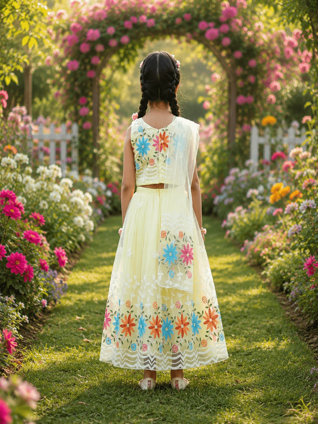 6-7-Years Girls Net Lehenga Choli Redimrns 1