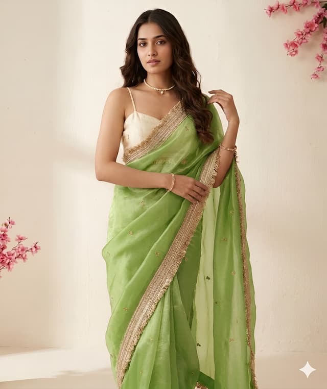 Embellished Bollywood Pure Silk, Satin Saree