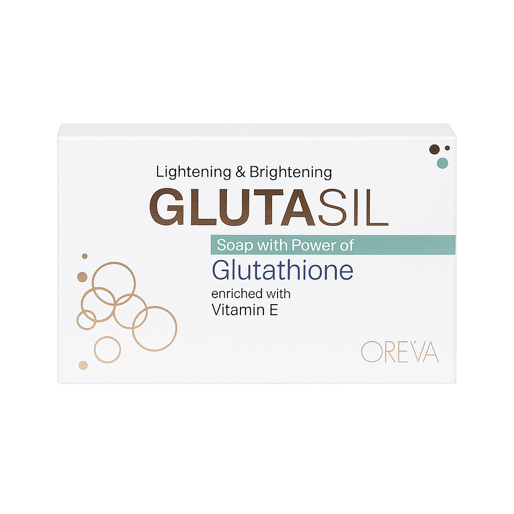 Oreva Dermacare Glutasil Soap 75g – Skin Brightening Gluta Soap with Glutathione & Vitamin E for Radiant, Even-Toned Skin 1