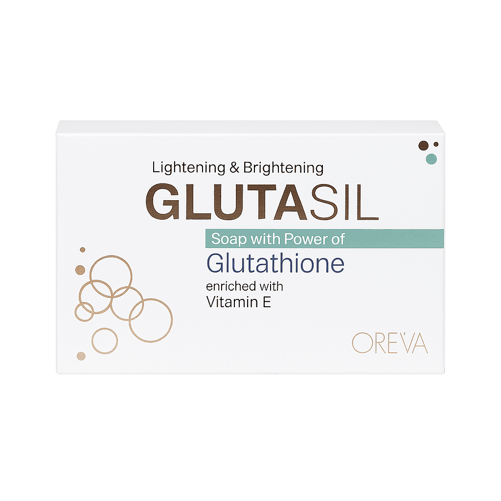 Oreva Dermacare Glutasil Soap 75g – Skin Brightening Gluta Soap with Glutathione & Vitamin E for Radiant, Even-Toned Skin